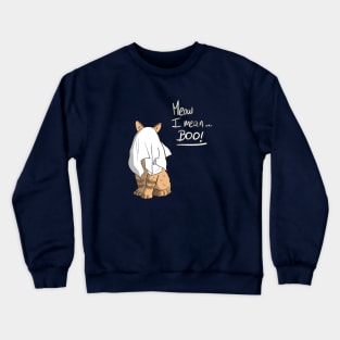 Cute cat ghost Crewneck Sweatshirt